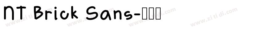 NT Brick Sans字体转换